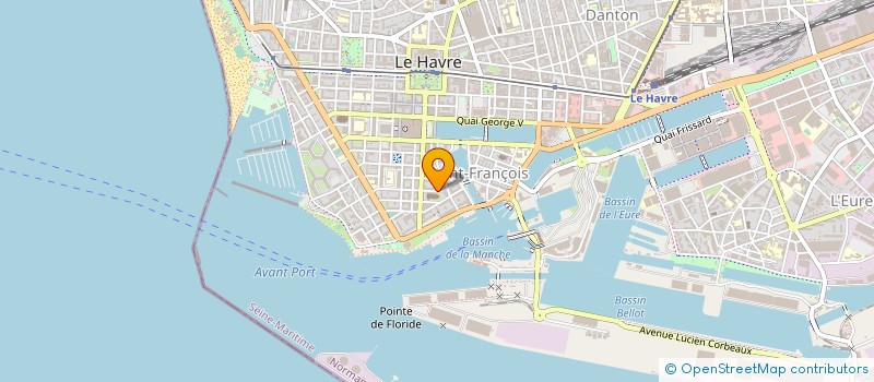 localisation de l'entreprise AC DISTRIBUTION à LE HAVRE