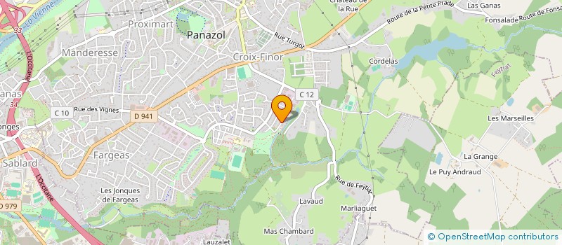 localisation de l'entreprise AC-DOMELEC à PANAZOL