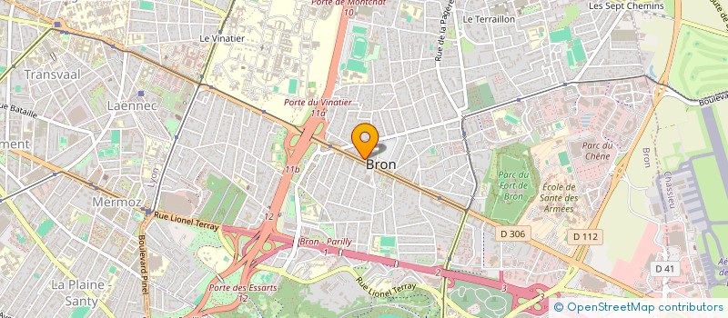 localisation de l'entreprise AC ENTREPRISE  BRON