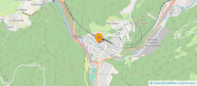 localisation de l'entreprise AC ESCAL SPORT CLUB à MOUTIERS