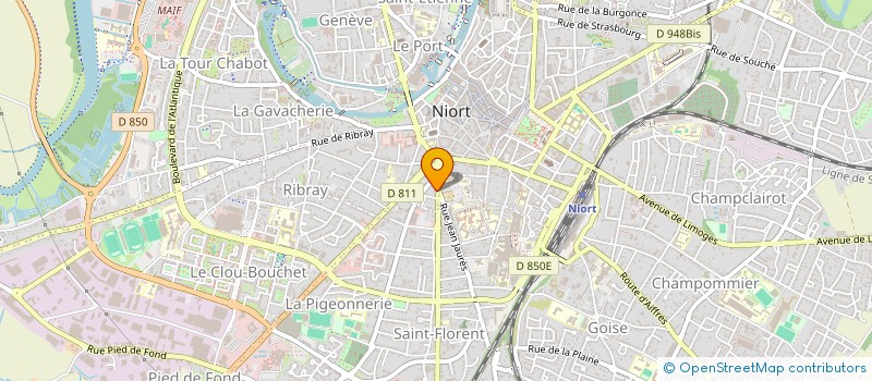 localisation de l'entreprise AC ESTHETIQUE à NIORT
