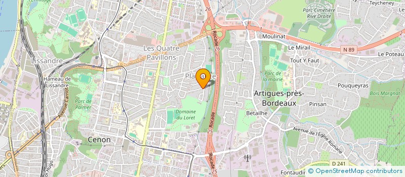 localisation de l'entreprise AC EVA DE FREITAS à CENON