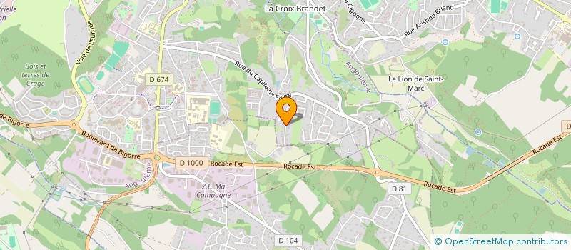localisation de l'entreprise AC FABRICE GUILLOT à ANGOULEME