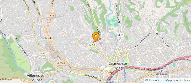 localisation de l'entreprise AC FAMILY à CAGNES-SUR-MER