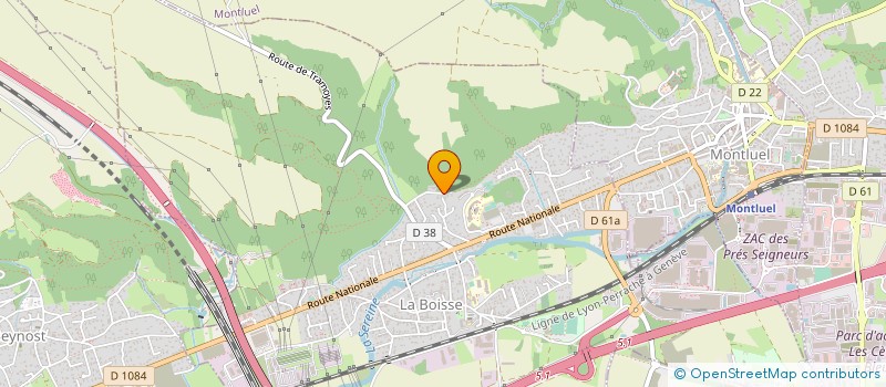 localisation de l'entreprise AC FIOLET à LA BOISSE