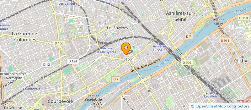 localisation de l'entreprise AC FLATS à COURBEVOIE