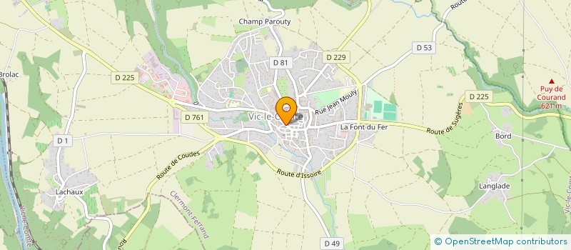 localisation de l'entreprise AC FLEURS  VIC-LE-COMTE