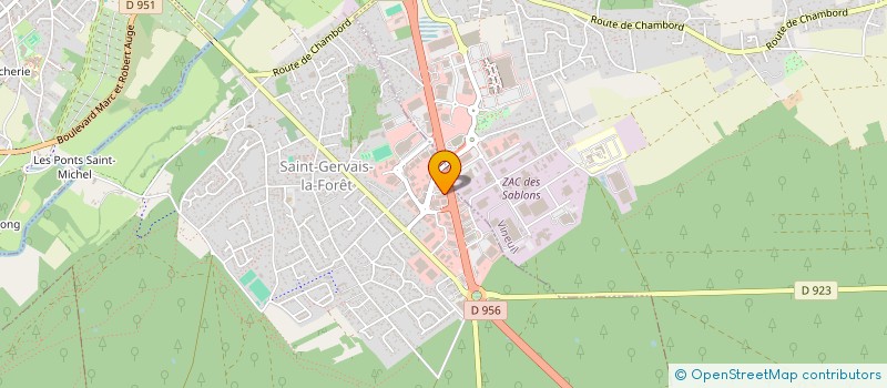 localisation de l'entreprise AC FONCIERE  SAINT-GERVAIS-LA-FORET