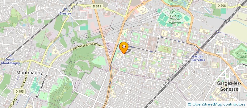 localisation de l'entreprise AC FOURNIL  SARCELLES