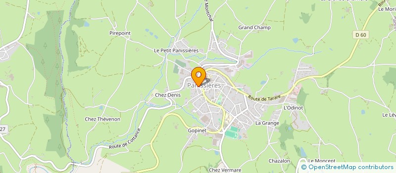 localisation de l'entreprise AC FOURO TAXI FOREZ EST  PANISSIERES