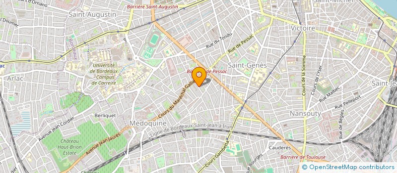 localisation de l'entreprise AC FRANCOIS  LAFITTE  BORDEAUX