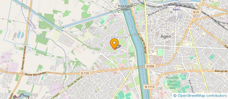localisation de l'entreprise AC FROID SERVICES 47 à LE PASSAGE
