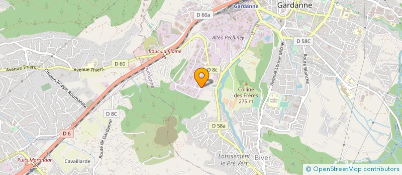 localisation de l'entreprise AC FROIDCLIM à GARDANNE