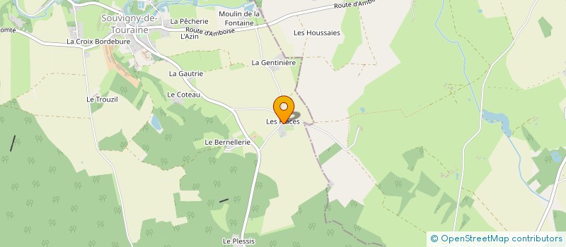 localisation de l'entreprise AC GESTION  SOUVIGNY DE TOURAINE