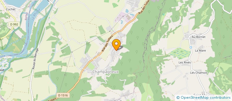 localisation de l'entreprise AC GF  CHAMPAGNEUX