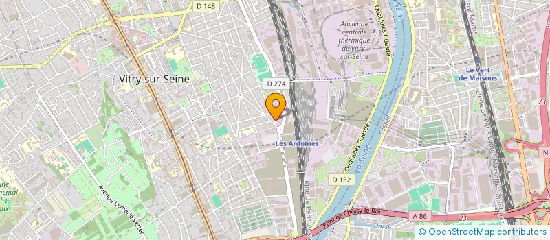 localisation de l'entreprise AC GRAPHIC à VITRY-SUR-SEINE
