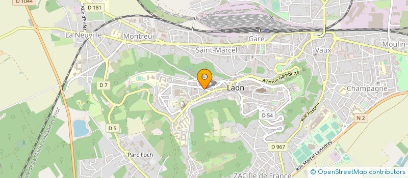 localisation de l'entreprise AC HOLDING à LAON