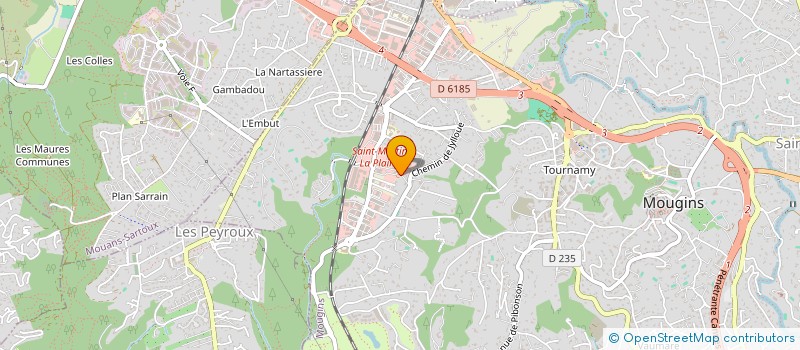 localisation de l'entreprise AC HOLDING  MOUGINS