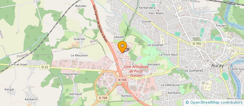 localisation de l'entreprise AC IMMO 2 à AURAY