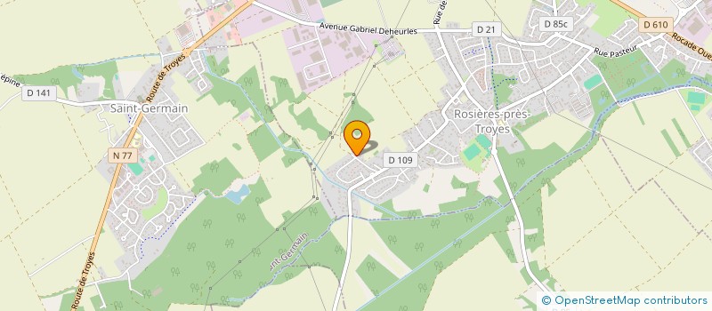 localisation de l'entreprise AC IMMO 5  ROSIERES-PRES-TROYES