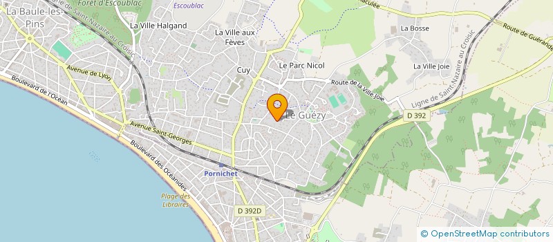localisation de l'entreprise AC IMMO44 à LA BAULE-ESCOUBLAC