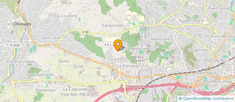 localisation de l'entreprise AC IMMOBILIER  OLLIOULES