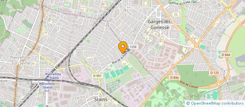 localisation de l'entreprise AC IMMOBILIER à STAINS
