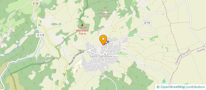 localisation de l'entreprise AC IMMOBILIERE  SAINT-SANDOUX