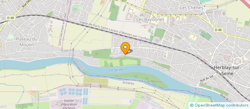 localisation de l'entreprise AC INFORMATIQUE  HERBLAY-SUR-SEINE