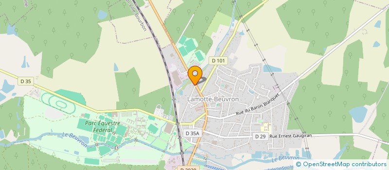 localisation de l'entreprise AC LAMOTTE  LAMOTTE-BEUVRON