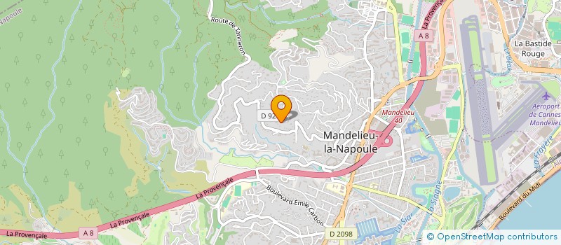 localisation de l'entreprise AC LARZILLIERE à MANDELIEU-LA-NAPOULE