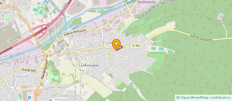 localisation de l'entreprise AC LIBERATION  ETUPES