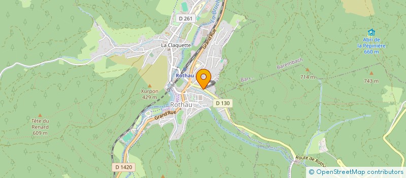 localisation de l'entreprise AC LOC  ROTHAU