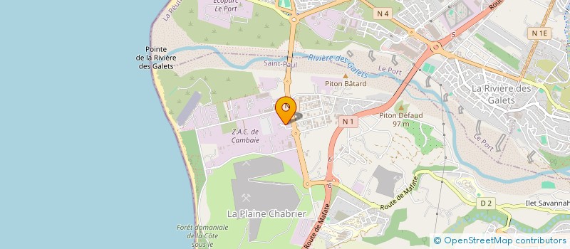 localisation de l'entreprise AC LOCATION à SAINT-PAUL