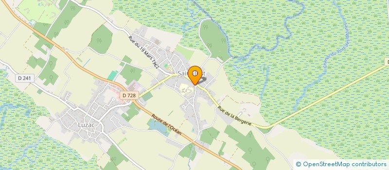 localisation de l'entreprise AC MENUISERIES FERMETURES  SAINT-JUST-LUZAC