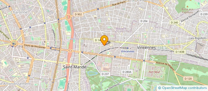 localisation de l'entreprise AC MONTREUIL à VINCENNES