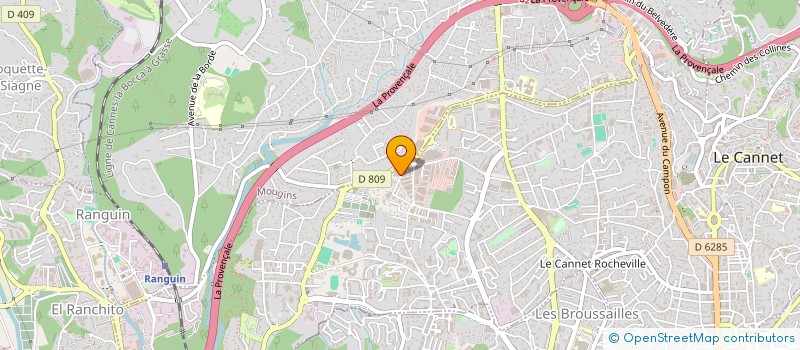 localisation de l'entreprise AC NATURE ET PAYSAGE - ACNP  LE CANNET