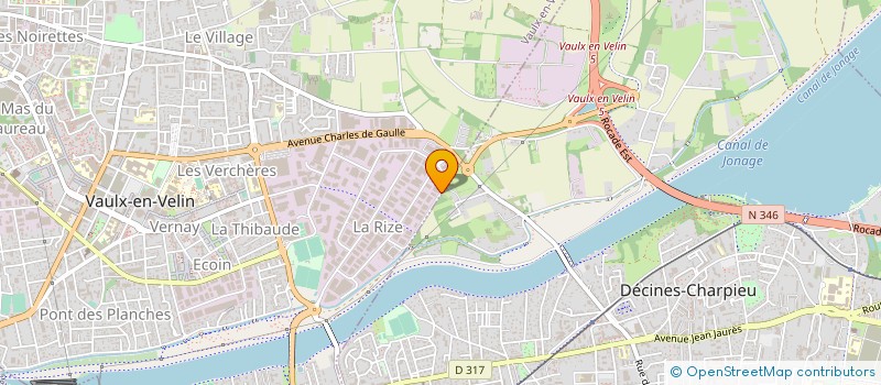 localisation de l'entreprise AC NEXITUP  VAULX-EN-VELIN