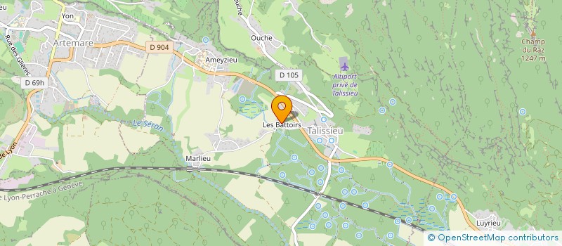 localisation de l'entreprise AC PAYSAGES à CHAZEY-BONS