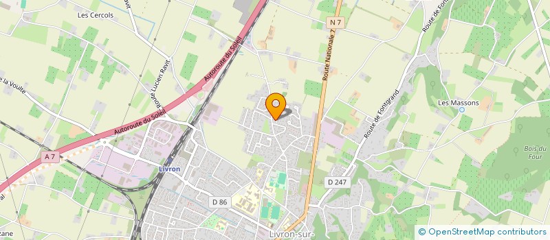 localisation de l'entreprise AC PAYSAGES  LIVRON-SUR-DROME