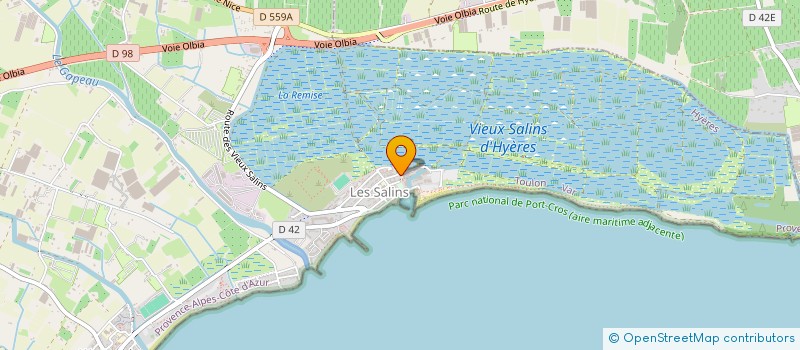 localisation de l'entreprise AC PISCINE PAYSAGISTE  HYERES