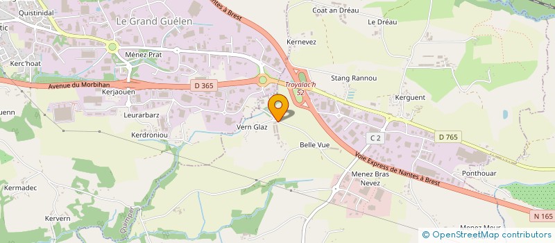 localisation de l'entreprise AC PROPERTY  SAINT-EVARZEC