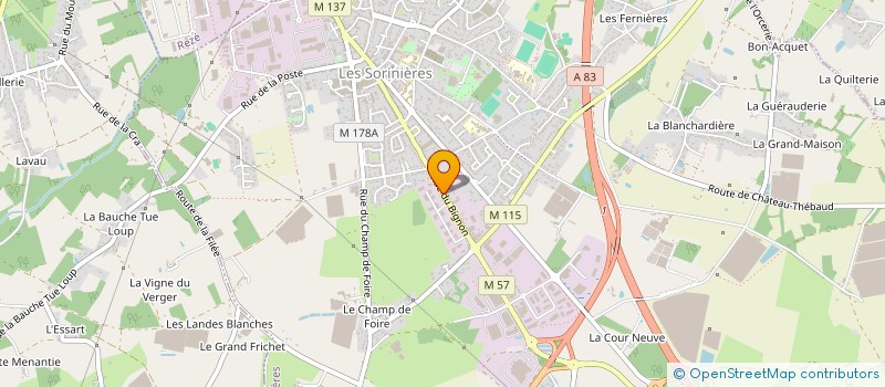 localisation de l'entreprise AC RENOVATION à LES SORINIERES