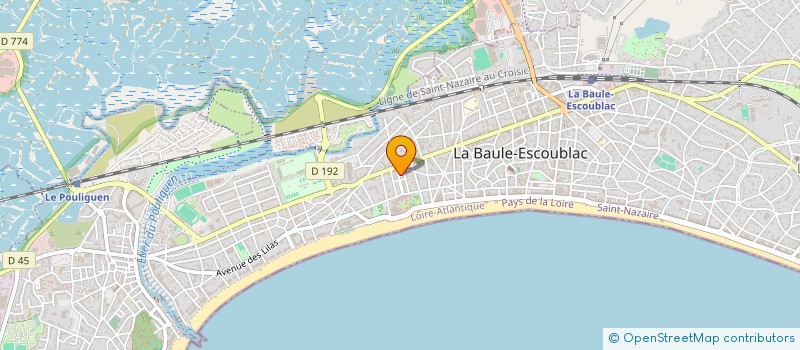 localisation de l'entreprise AC & RS à LA BAULE-ESCOUBLAC