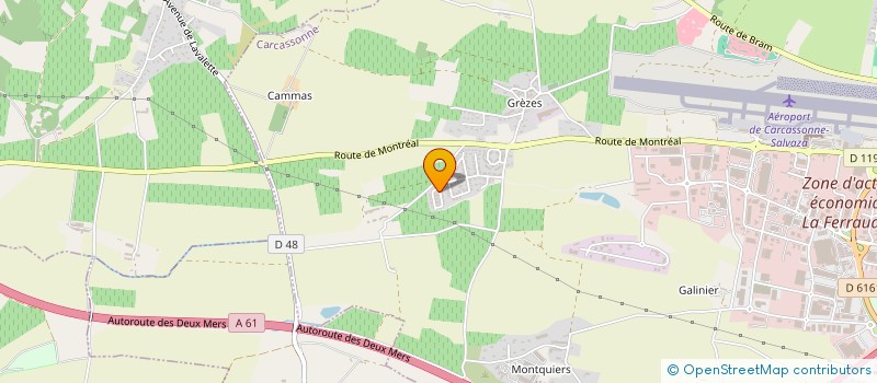 localisation de l'entreprise AC SABLAGE à CARCASSONNE