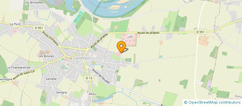 localisation de l'entreprise AC SANDILLON  SANDILLON