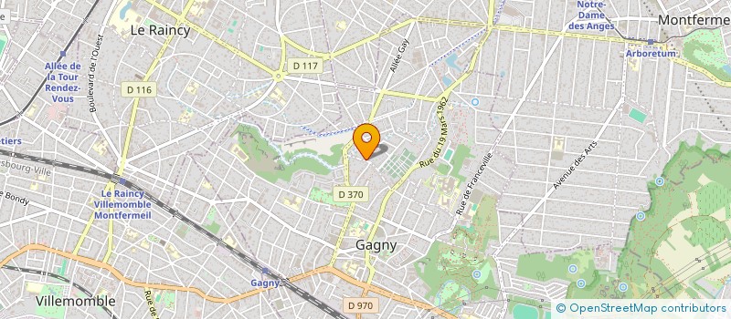 localisation de l'entreprise AC SERVICES  GAGNY