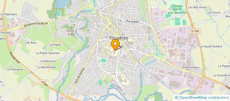 localisation de l'entreprise AC SERVICES  FOUGERES