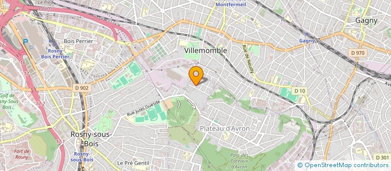 localisation de l'entreprise AC-SOCSEIL à ROSNY-SOUS-BOIS