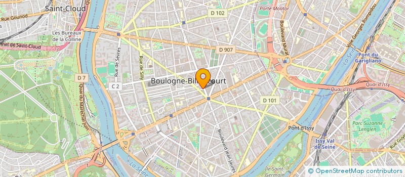 localisation de l'entreprise AC SPORT AND FOOD  BOULOGNE-BILLANCOURT